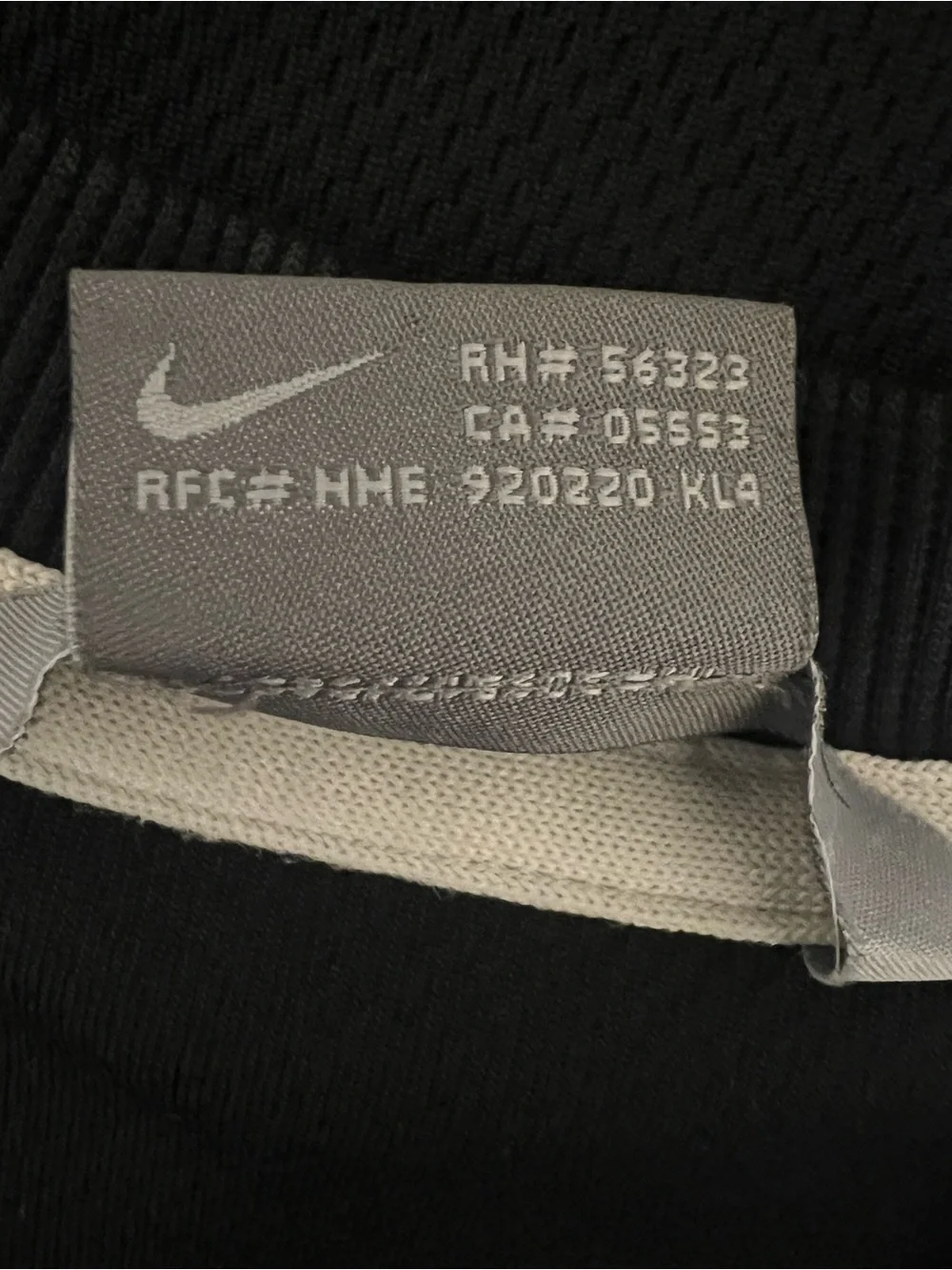 Nike Black Crew Sweatshirt with White Swoosh